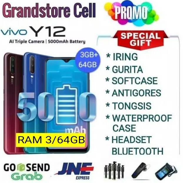 VIVO Y12 RAM 3/64GB GARANSI RESMI VIVO INDONESIA