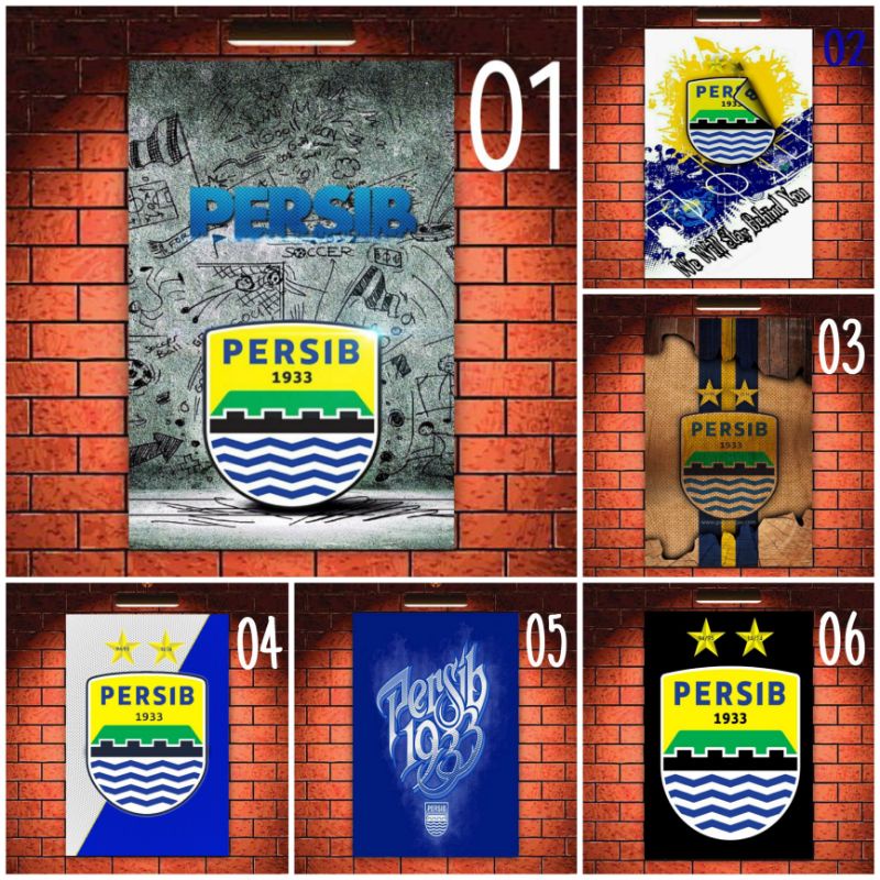 POSTER DINDING LOGO+PEMAIN PERSIB BANDUNG TANPA BINGKAI. | Shopee Indonesia
