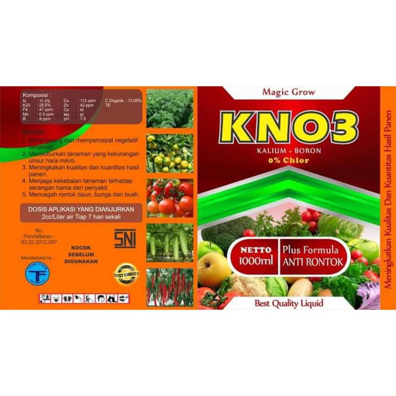 KNO3 Anti Rontok Bunga & Buah