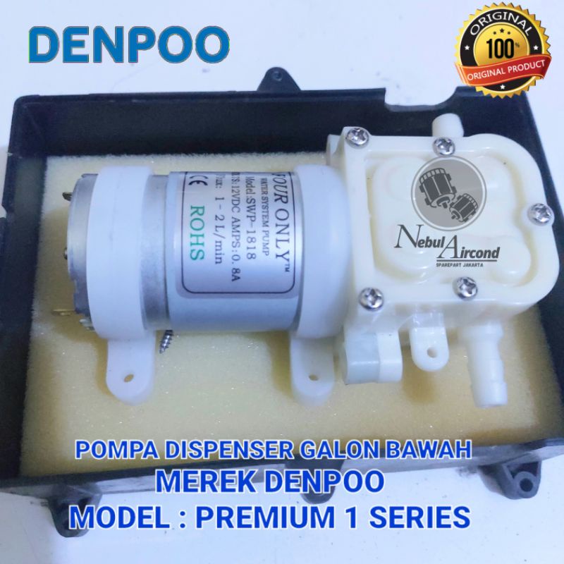 pompa dispenser galon bawah denpoo original 1 series