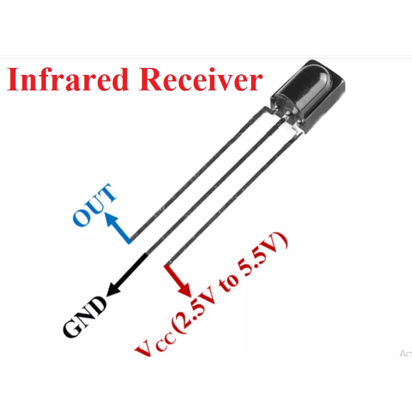 Infrared Receiver Universal Sensor Penerima Cahaya Infra Red IR Remote 3 Pin Kaki