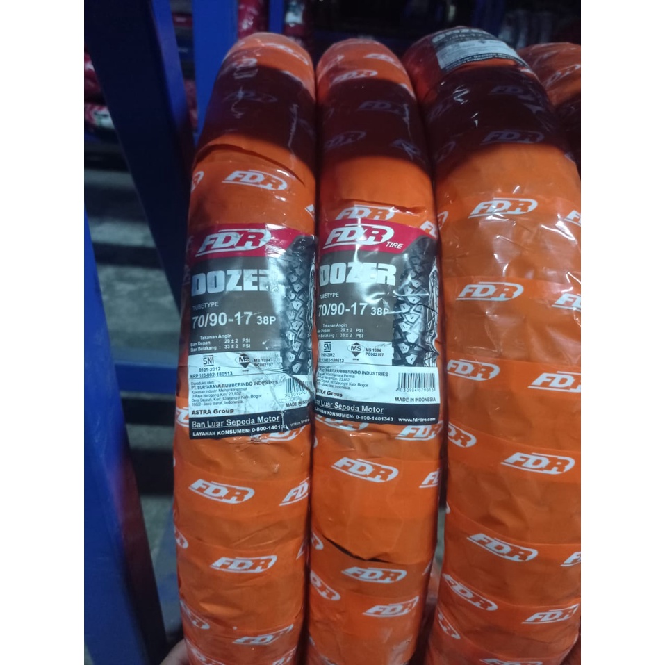 Ban motor bebek FDR Dozer 70 90 17 Tubetype
