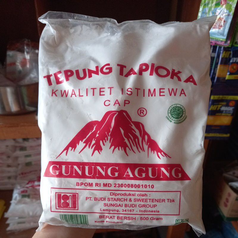 

Tepung tapioka cap Gunung Agung 500 gr