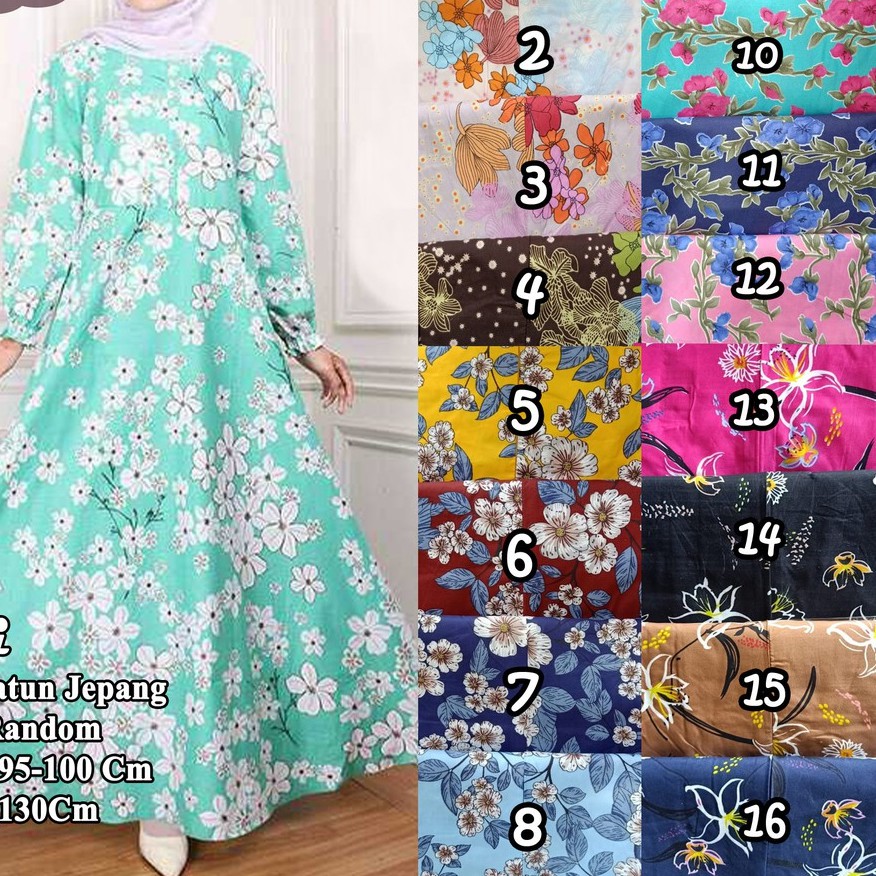 Gamis Citra Embos / Gamis Wanita Muslim / Gamis Syari Embos-Reject Mix Motif