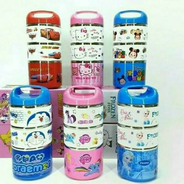 Rantang susun karakter 3 susun