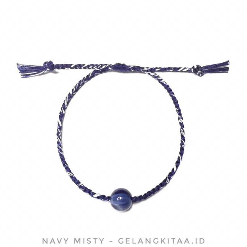 Gelang Tali Moonlight Misty - Gelang Wanita - Gelang Tali Kepang