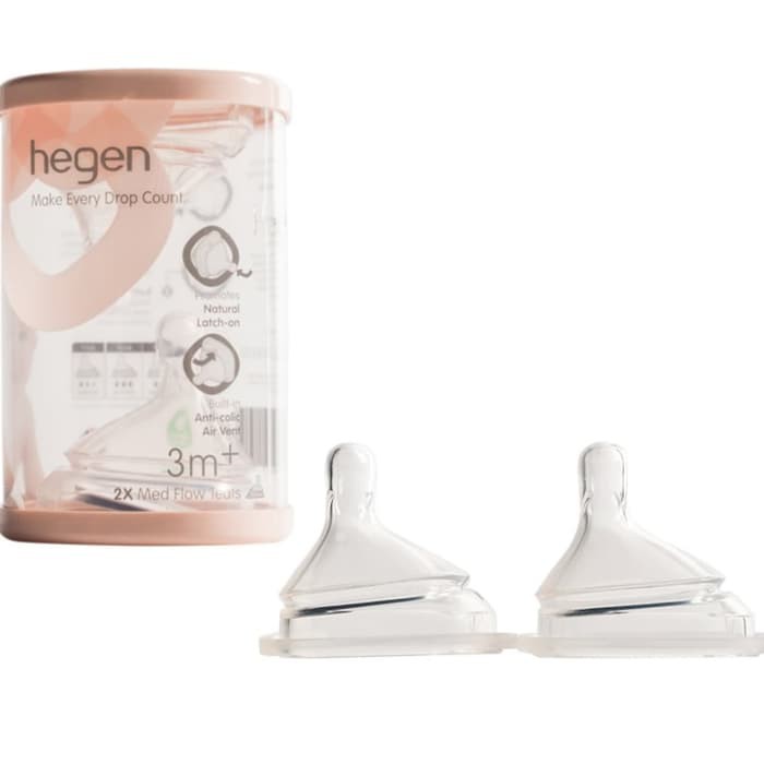 Hegen Teat Medium Flow 3m Dot Bayi