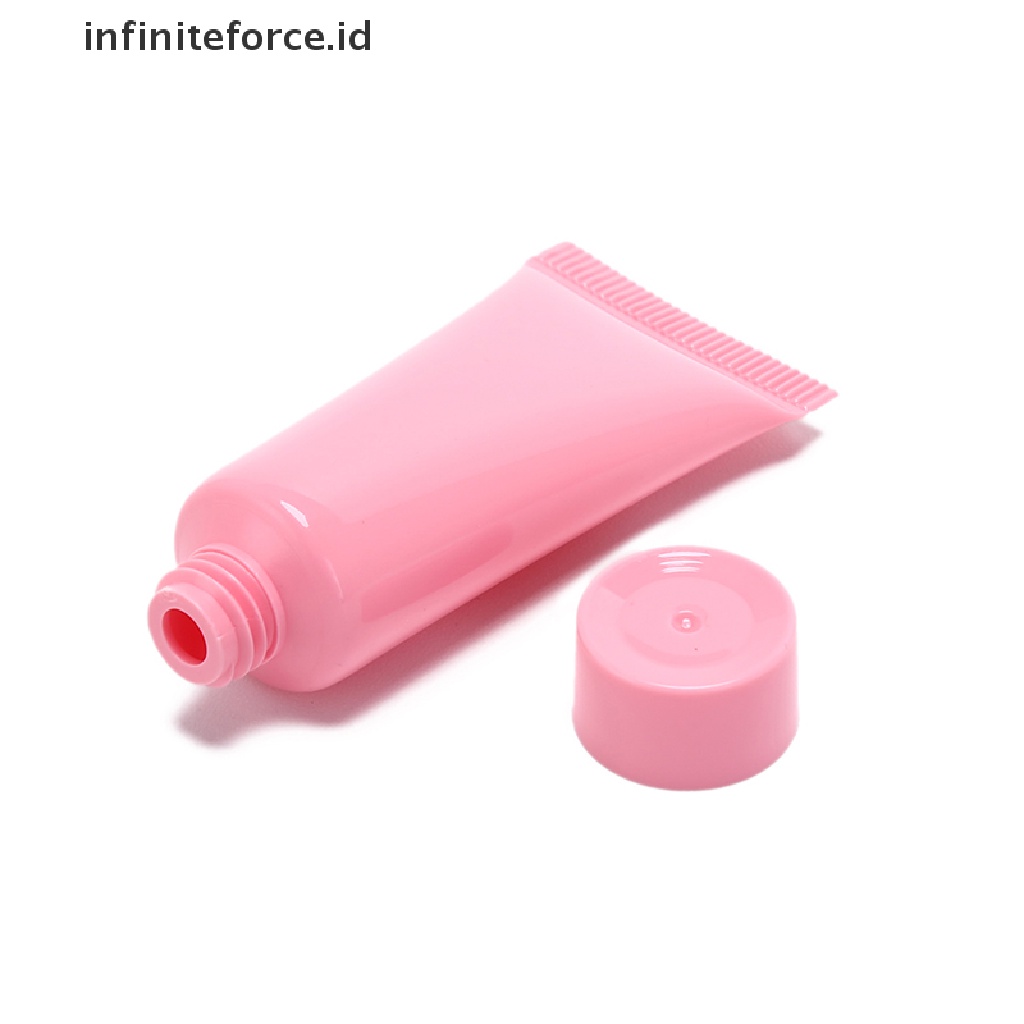 (Infiniteforce.Id) 5pcs / Set Botol Plastik Kosong 5ml Untuk Lotion / Kosmetik