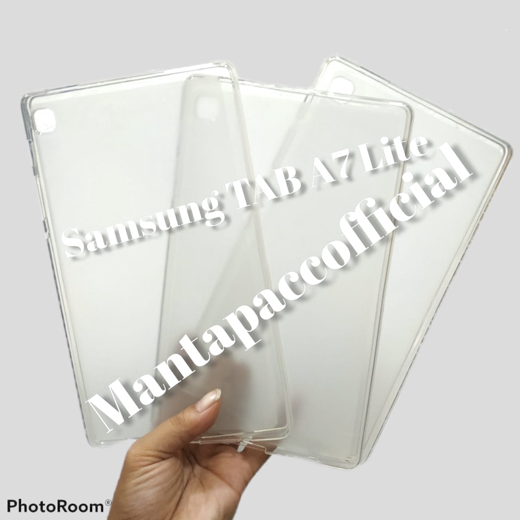 (MAO) SOFTCASE TAB A7 LITE - CASE ULTRATHIN SAMSUNG TAB A7 LITE T225 T220 Tempered glass Tab Samsung