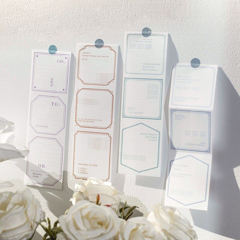 

8 Lembar Vintage Retro Deco Frame Untuk Journaling Jurnal
