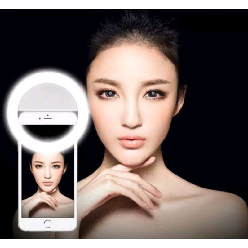 Ring Light Selfie LED / Lampu selfie Bulat untuk kamera camera hp Flash charm eyes Import Best Seller