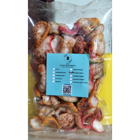

kerupuk pedas 80gr #kriuk#cemilan