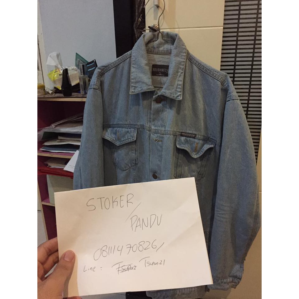 Jaket denim roughneck no minus XL