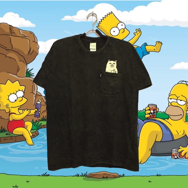 KAOS TSHIRT RIP N DIP LORD NERMAL ACID WASH HIGH PREMIUM