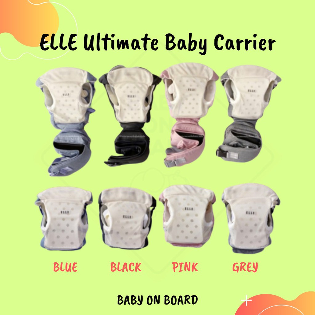 elle 9 in 1 baby carrier