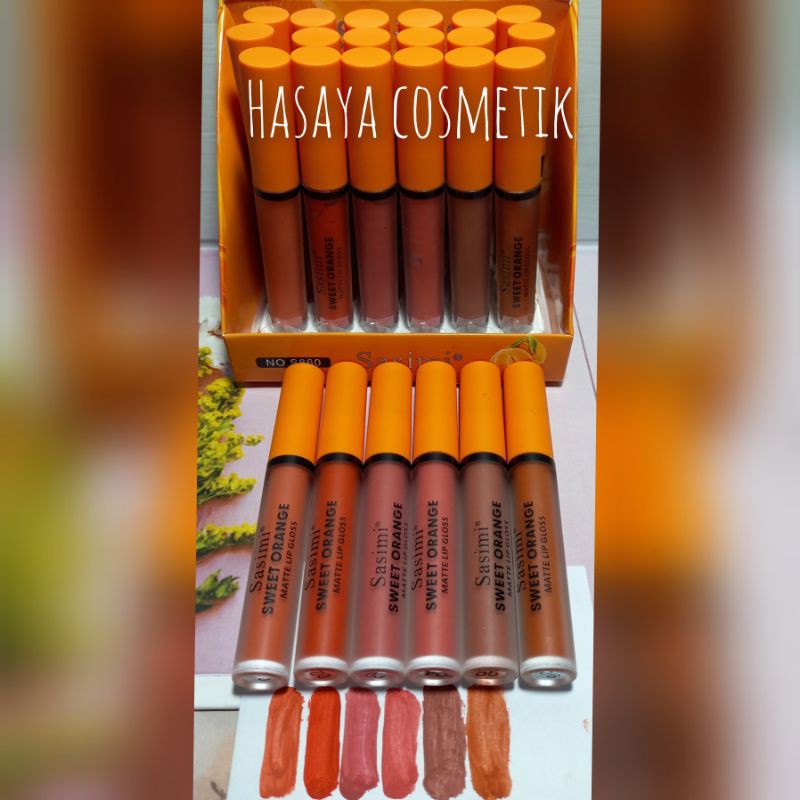 ECER LIP GLOSS MATTE SWEET ORANGE WARNA NUDE NO.S860