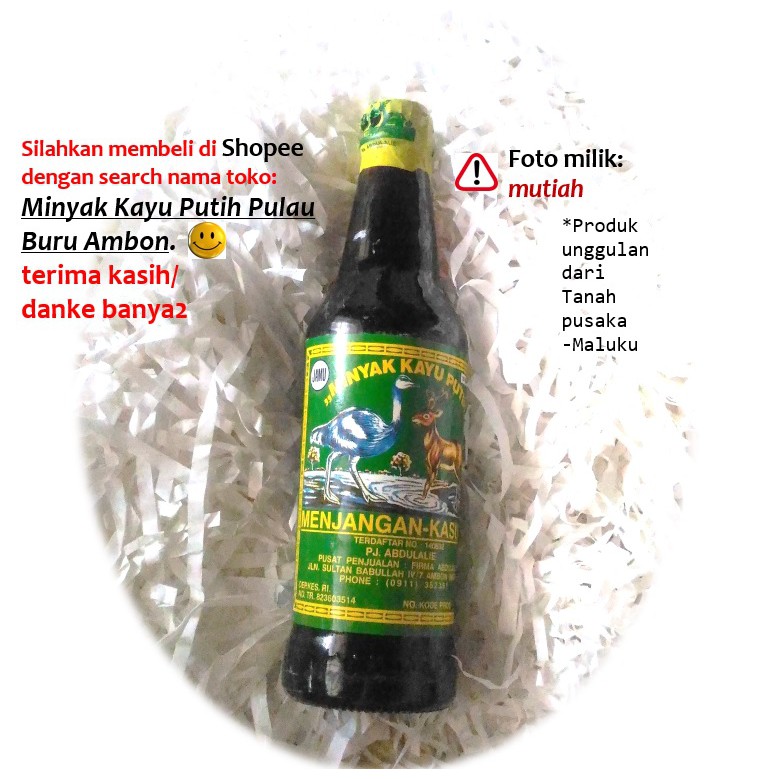 Minyak Kayu Putih Asli Ambon Menjangan Kasuari 275 Ml Dr Buru Maluku Indonesia