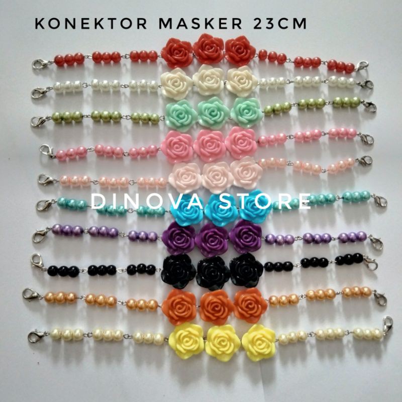 Konektor masker MUTIARA RESIN/pengait masker/penyambung masker hijab/sambungan masker