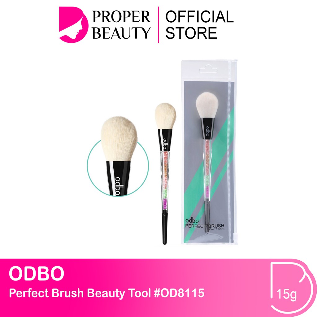 ODBO Perfect Brush Beauty Tool #OD8115 Thailand / Kuas / Cosmetic / Makeup / Blush / Wajah