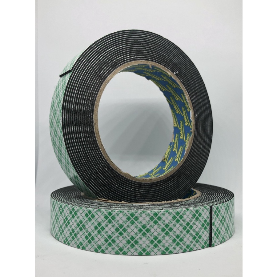 

DOUBLE FOAM TAPE BATIK BUSA HITAM 1"x5 M SOLATAPE BERKUALITAS