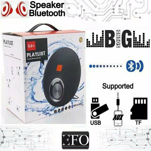 [BISA COD] JUMBO SPEAKER JBL K4+ EXTRA BASS PORTABEL BLUETOOTH SPEAKER JBL K4+