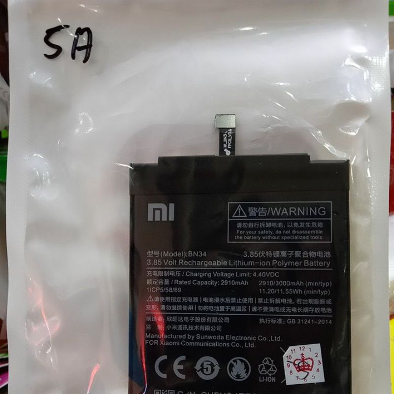 Baterai redmi 5a bn-34