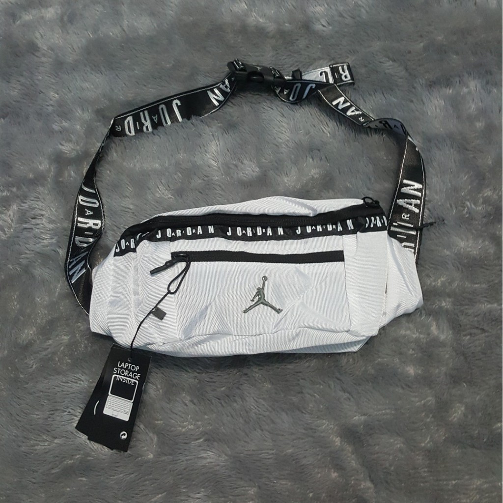 jordan waist bag white