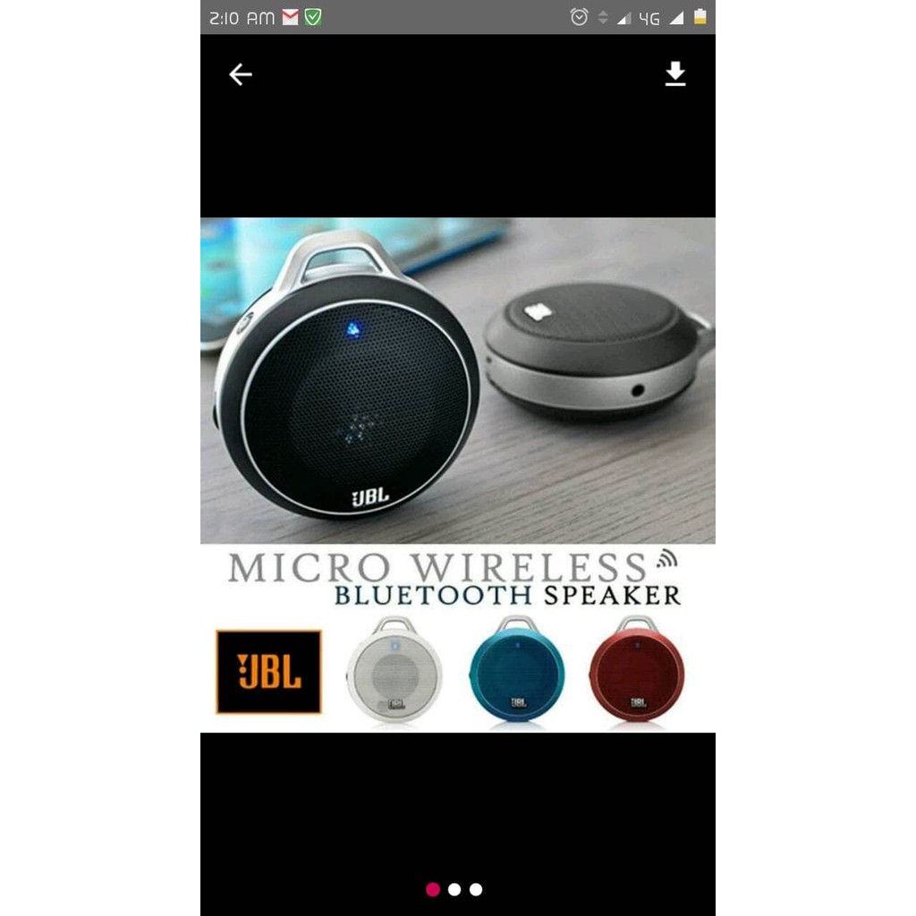 SPEAKER BLUETOOTH JBL MICRO WIRELESS ORIGINAL GARANSI IMS