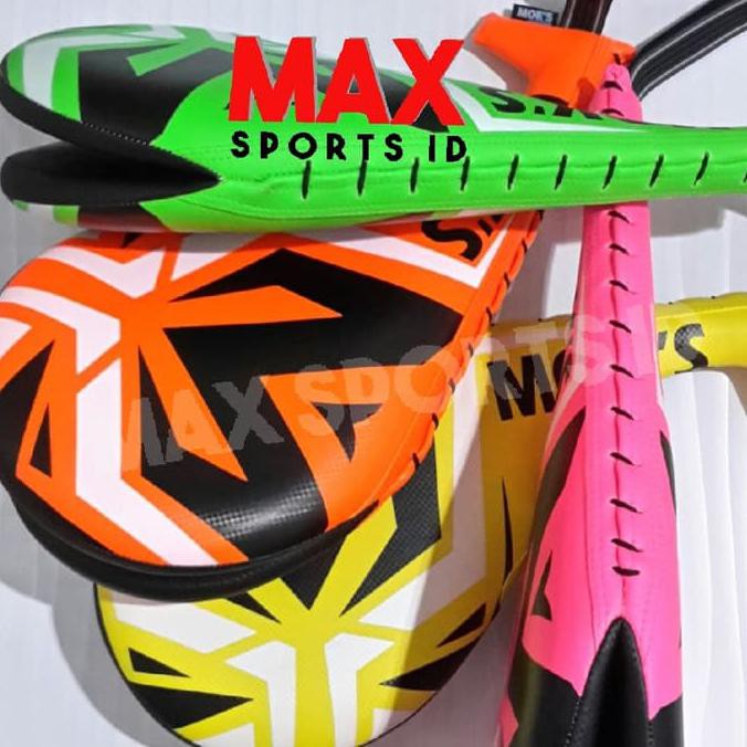 TARGET MOKS KICKING PAD DOUBLE CARLO NEON LARGE FOR TAEKWONDO - MERAH MUDA