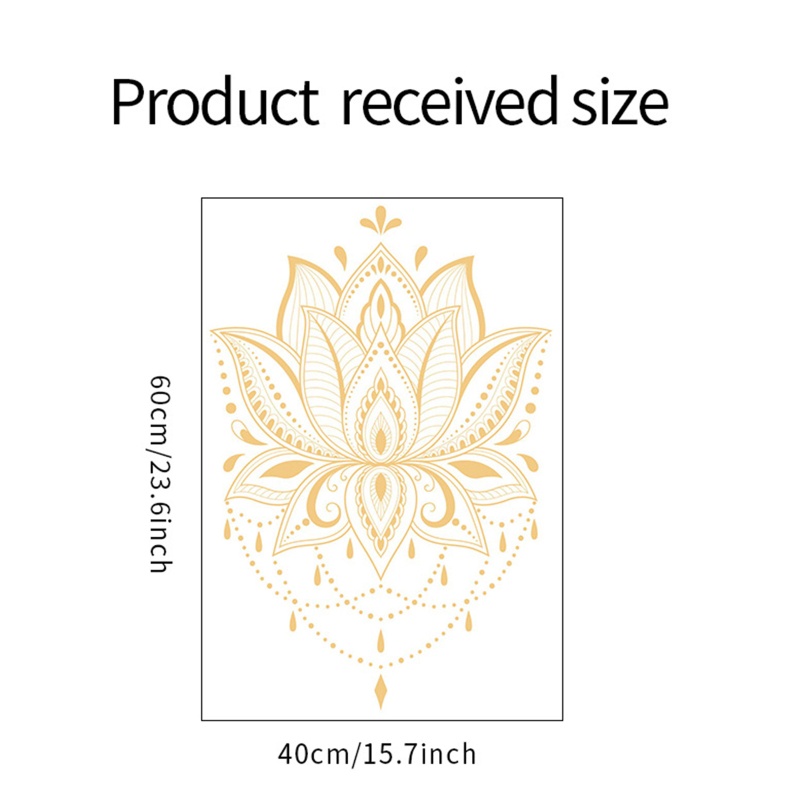 Mary Mandala Bunga Dinding Decals Vinyl Stiker Lotus Yoga PVC Wall Decals Meditasi Kamar Stiker Dekorasi Rumah Self-adhesiv