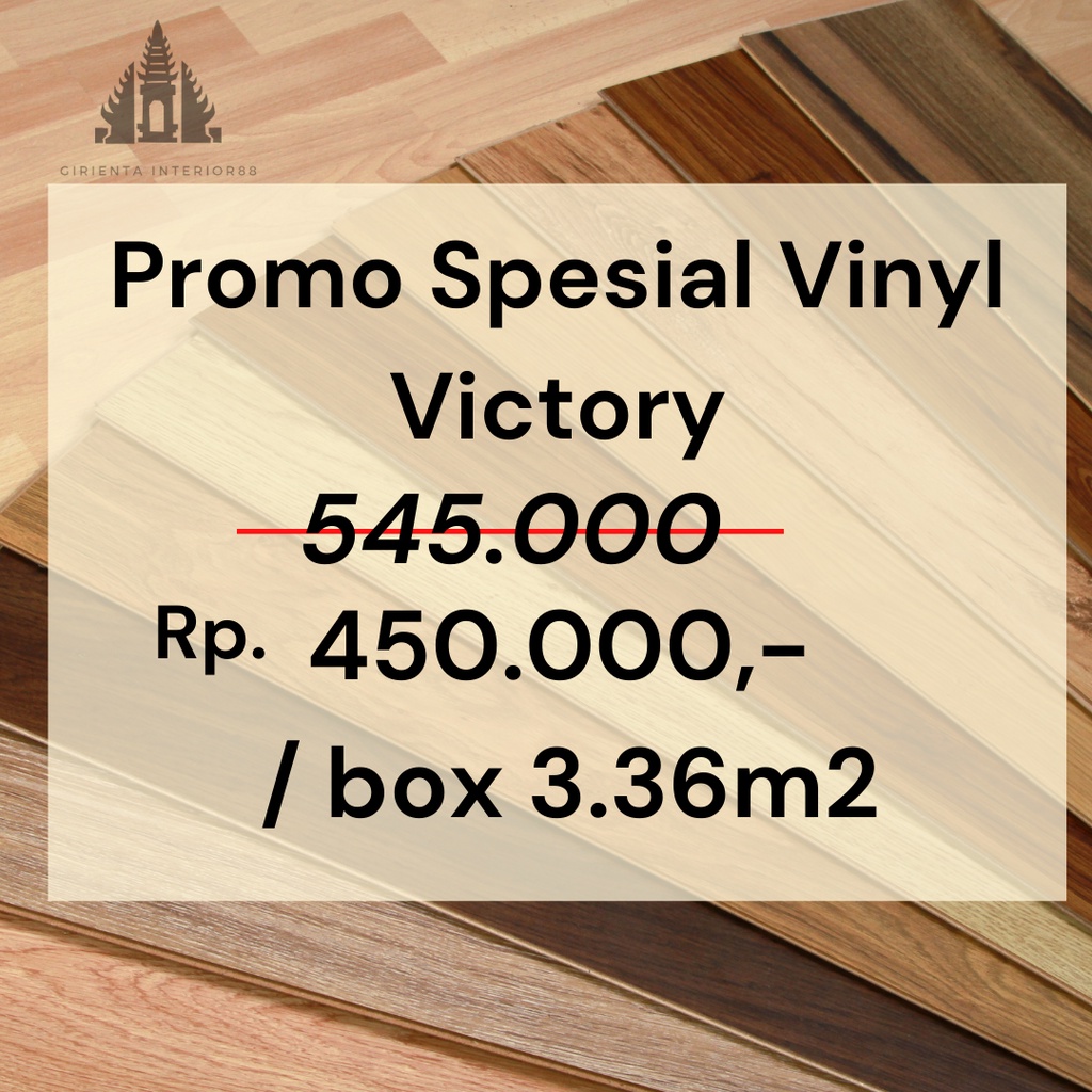 Lantai Vinyl Kayu 3mm VICTORY / Flooring Vinyl Kayu/Lantai Vinyl kayu plank floor