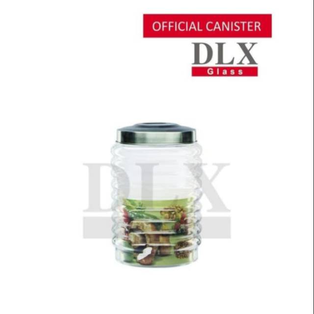 TOPLES KACA DLX GLASS CANISTER KAMMA 3 SEAL ULIR