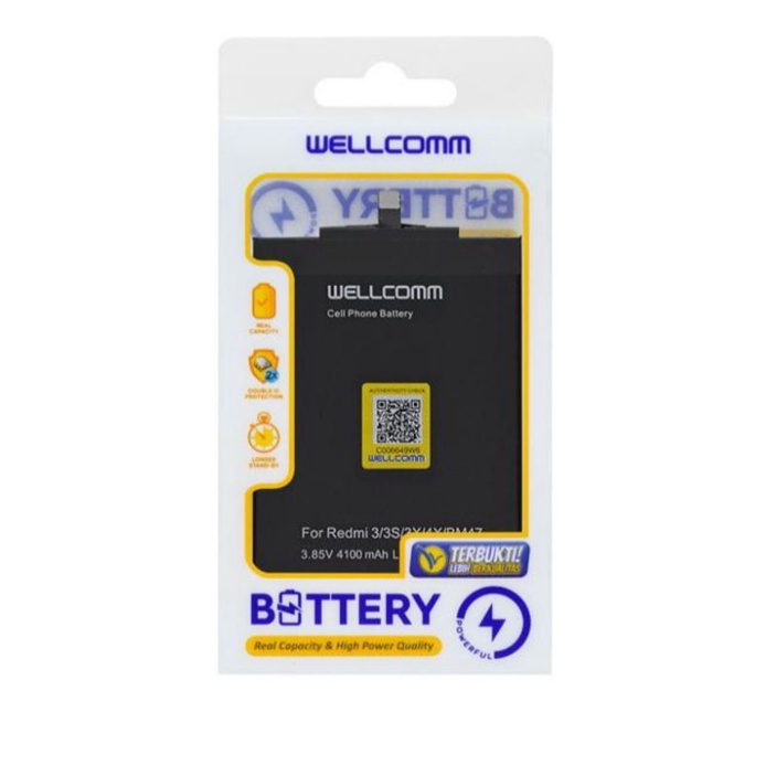 baterai battery wellcomm double IC XM redmi 4X/BM47