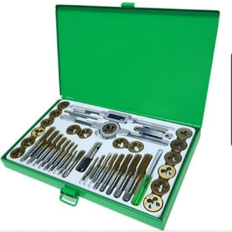 TAP AND DIES TEKIRO SET 40 PCS / ALAT SENAI BAUT SET / ALAT TAP SET