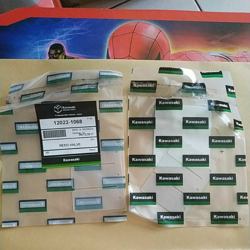 LIDAH MEMBRAN REEDVALVE REED VALVE KAWASAKI KX-NINJA R NINJA 150RR ORI set isi 2
