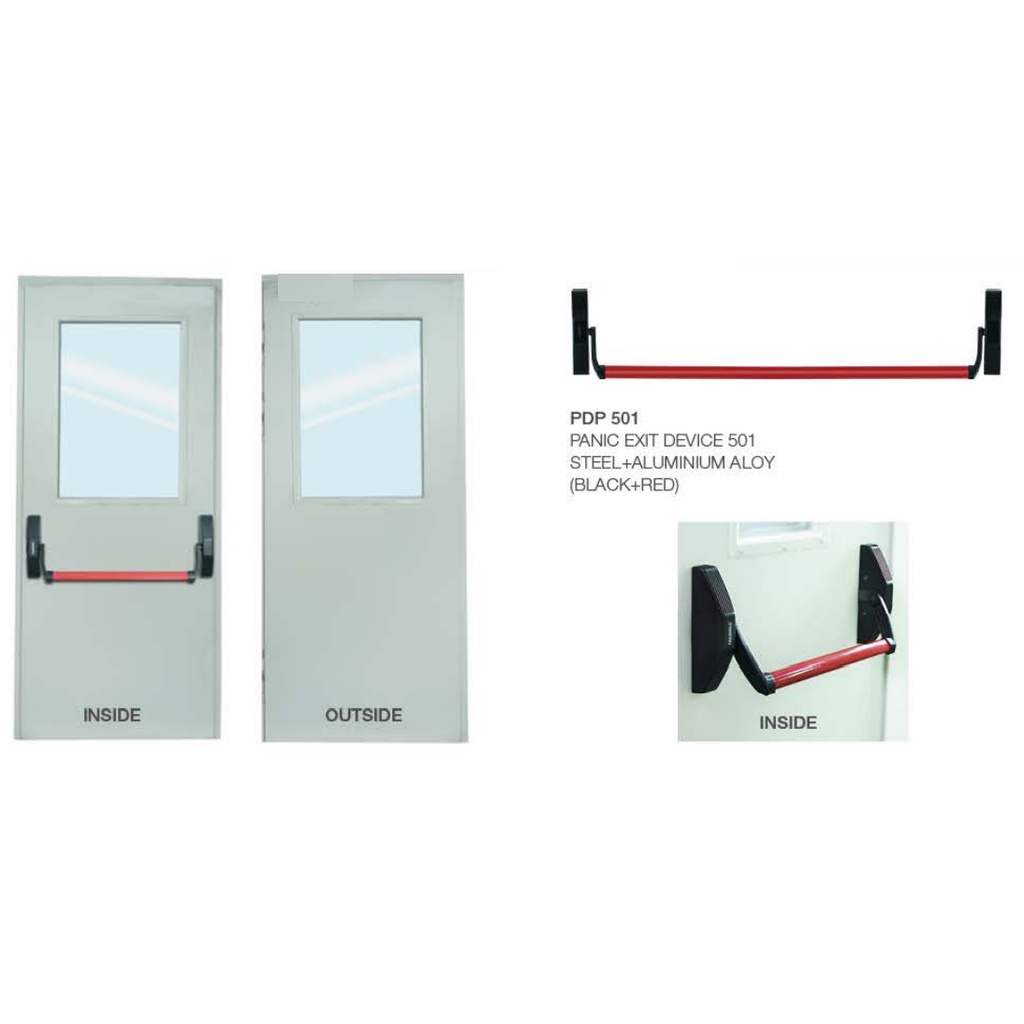PANIC EXIT DEVICE PALOMA PDP 501 HANDLE PINTU DARURAT / PANIC DOOR