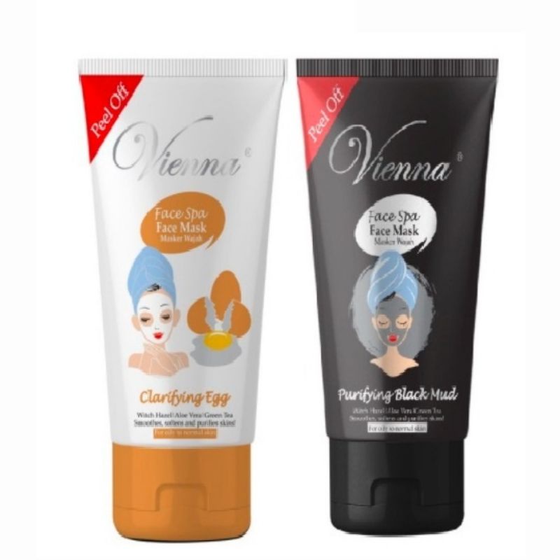 Vienna Face Mask Tube 50 ML - Vienna Face Mask Purifying Black - Vienna Face Mask Clarifying Egg