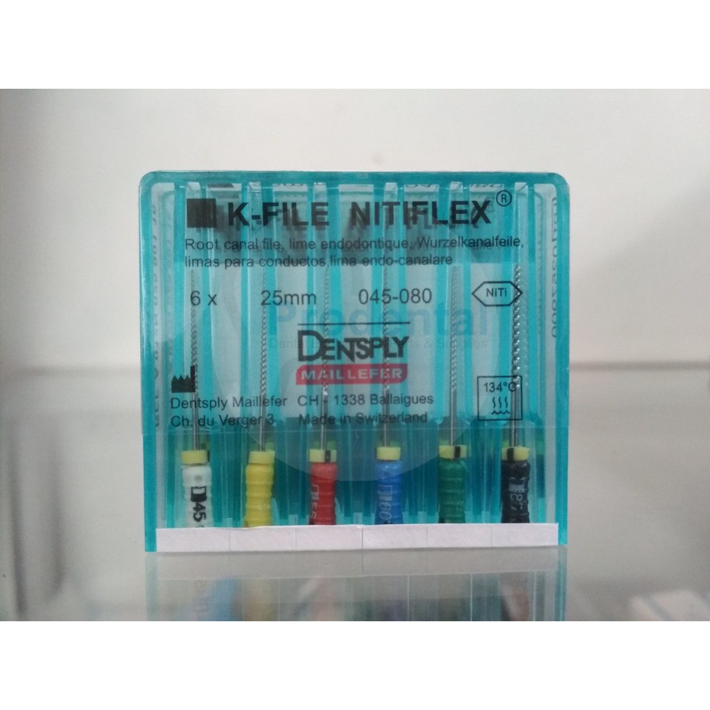 Dentsply K File Niti / Nitiflex Hand Use 25mm #45-80