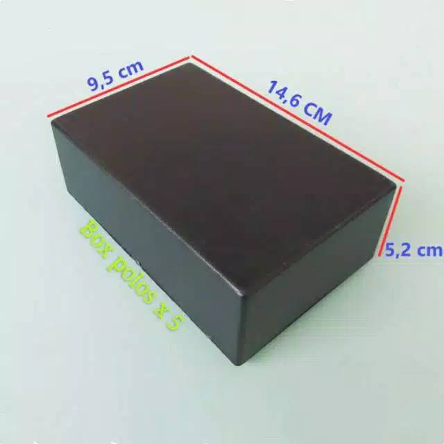 Box plastik hitam x5