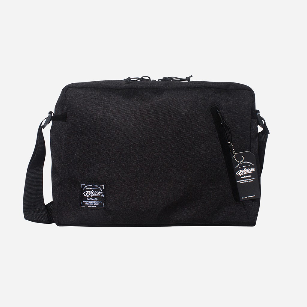 Tas Laptop 14 inch Tas Selempang Kerja Kantor Sekolah Blesco Zemma Hitam