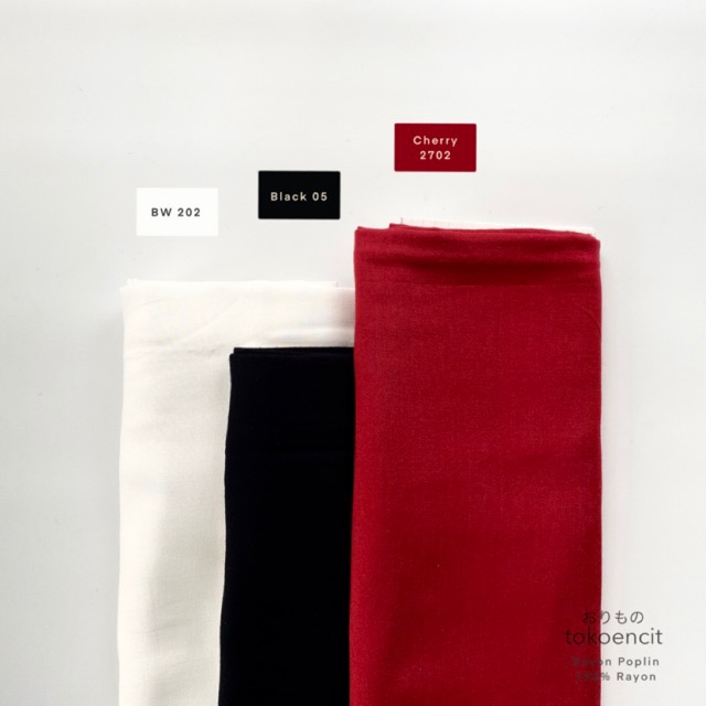Kain Rayon Poplin per 0.5m 100 Viscose Shopee Indonesia
