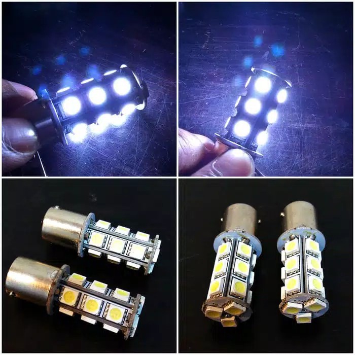 Lampu Rem LED Motor Beat Vario Scoopy Nouvo Mio 18 titik Stop Lamp Belakang Kedip Variasi