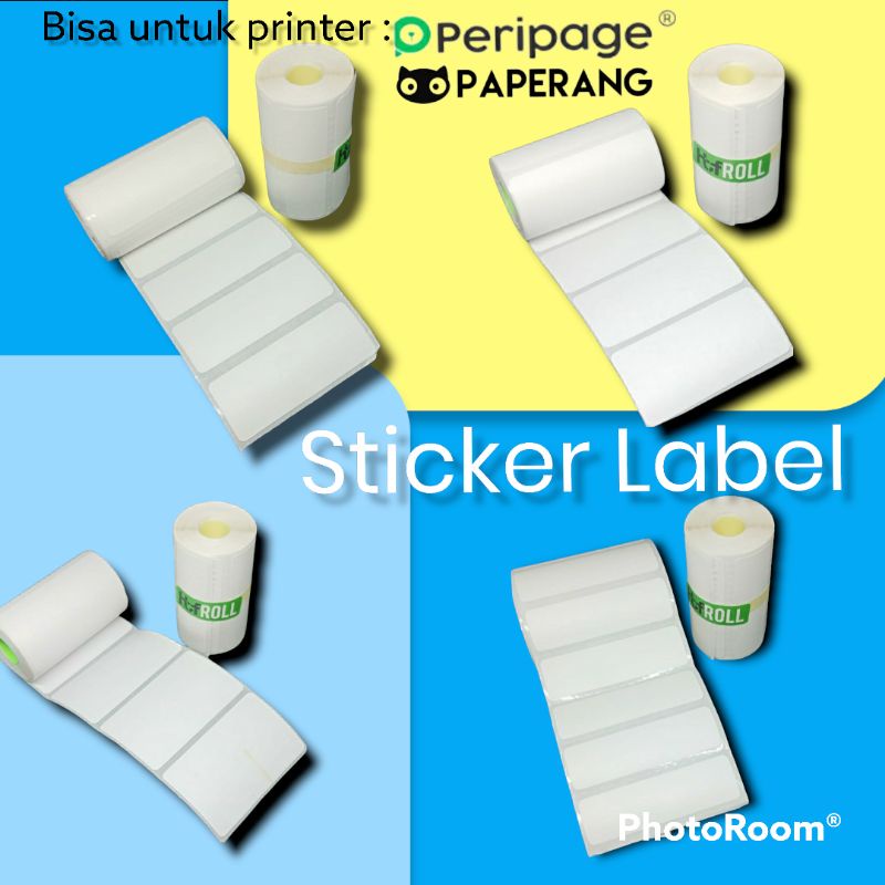 

Label stiker thermal untuk printer peripage A6 ukuran maks. 57*30mm, bisa untuk printer merk Peripage, paperang dll.