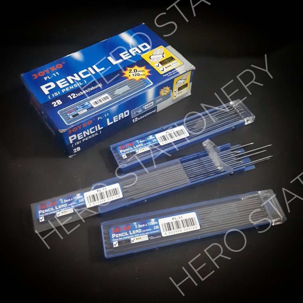 

Isi pensil mekanik lead joyko 2 mm PL-11 . 12 tube