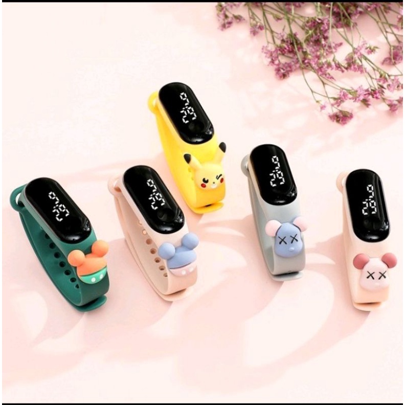 [READY] Jam tangan LED/Jam tangan motif karakter/Jam tangan anak-anak cute