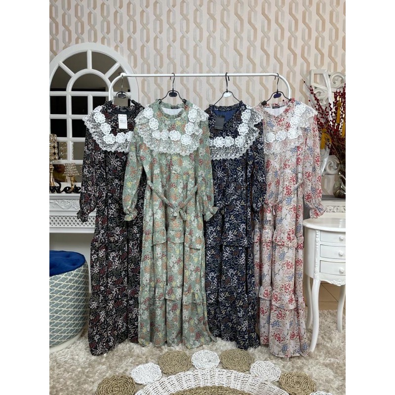 Gamis Renda import by Meijiwang