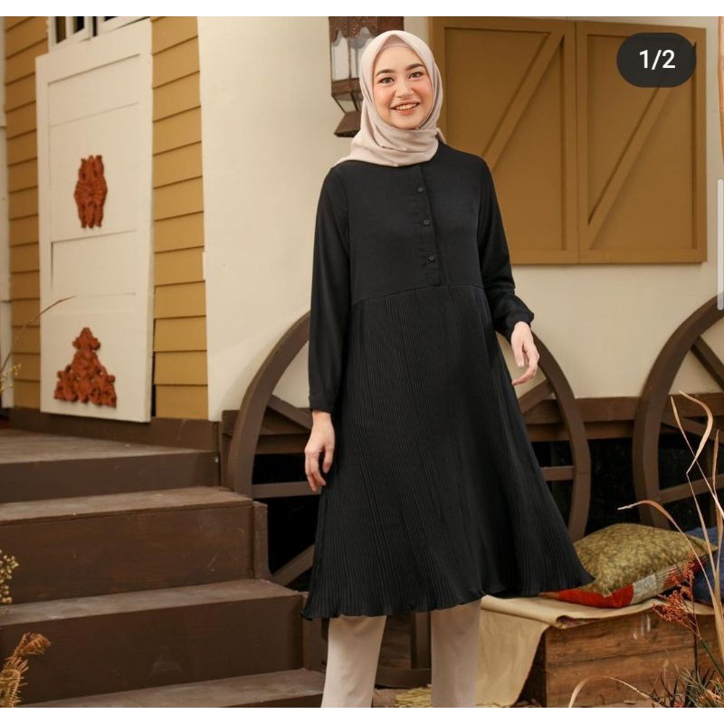 luma tunik heaven lights black S