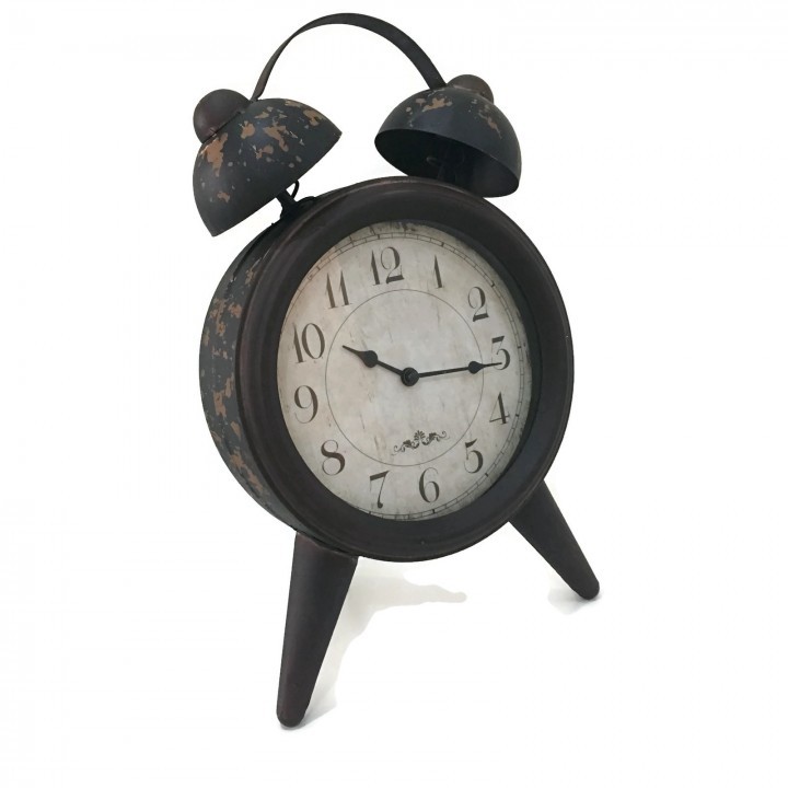 Vintage Retro Europian Antique Alarm Clock Shape 10 inch