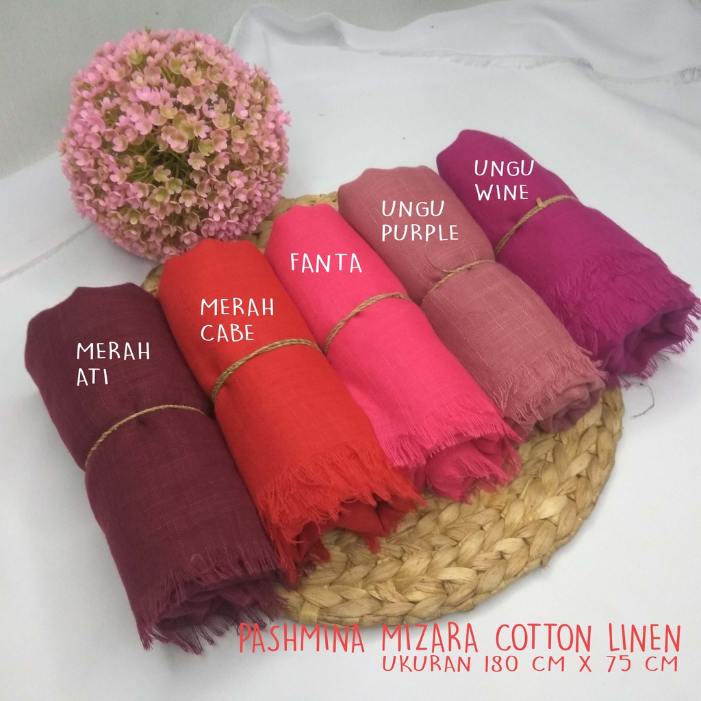 hijab/jilbab pashmina shawl mizara finishing Rawis 180 x 75 cm-7
