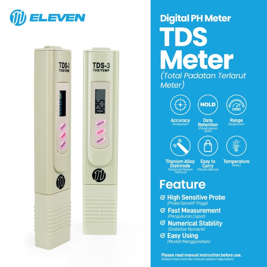 Alat Ukur Kualitas Air / TDS Meter Water Tester Digital Hidroponik